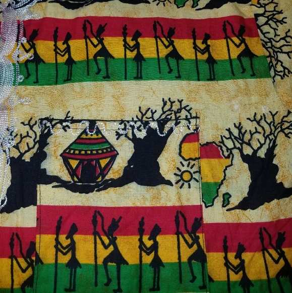 Dashiki African Continent Print, - Picture 3 of 8